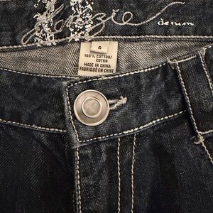 Kenzie Dark Blue Denim with Embroidery Size 6